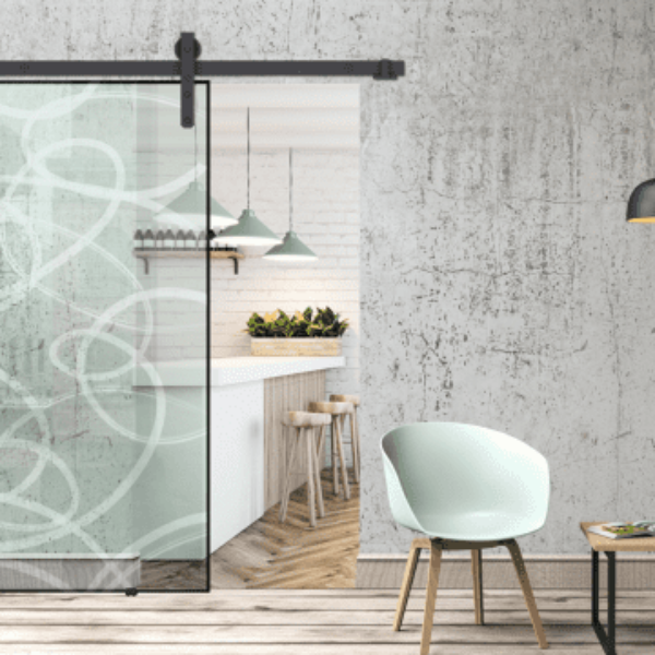 Thor glass System przesuwny POLSKI Roc Design do drzwi szklanych