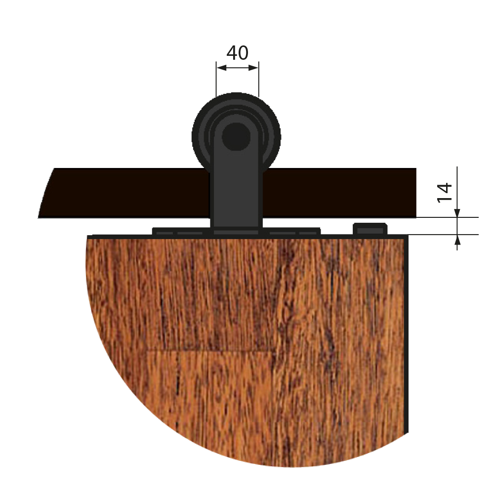 System przesuwny LUNA 190cm - obrazek 2