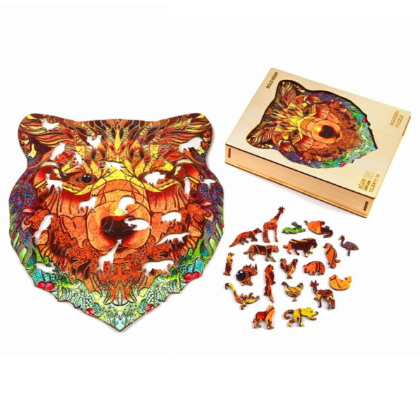 Puzzle Drewniane dla dorosłych premium MIŚ A3 PUDEŁKO