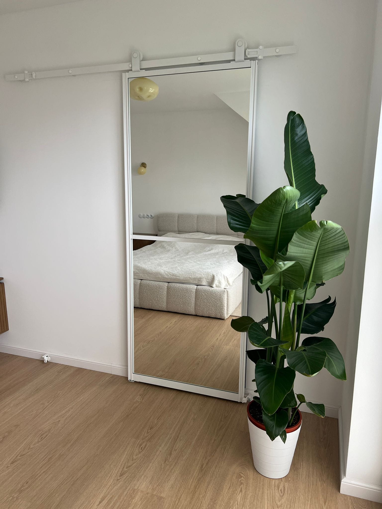 Twin Art Retro biały system przesuwny drzwi loft - obrazek 2