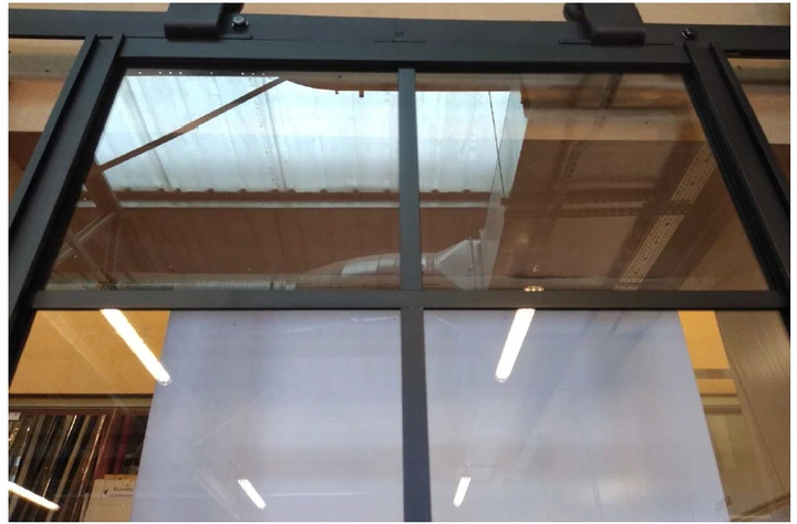 Wall glass dwuskrzydłowy ścianka szklana loft szklana ściana - obrazek 7