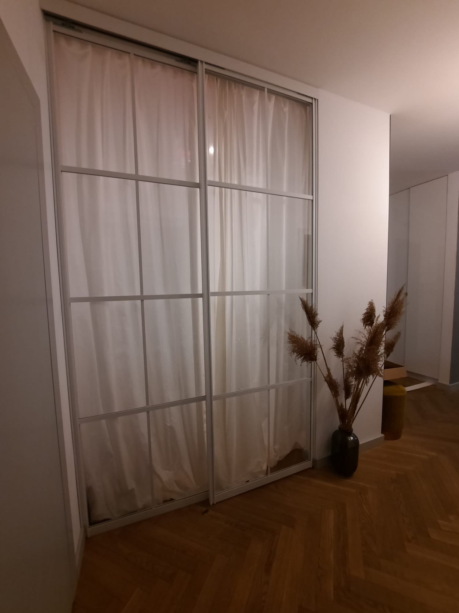Wall glass dwuskrzydłowy ścianka szklana loft szklana ściana - obrazek 8