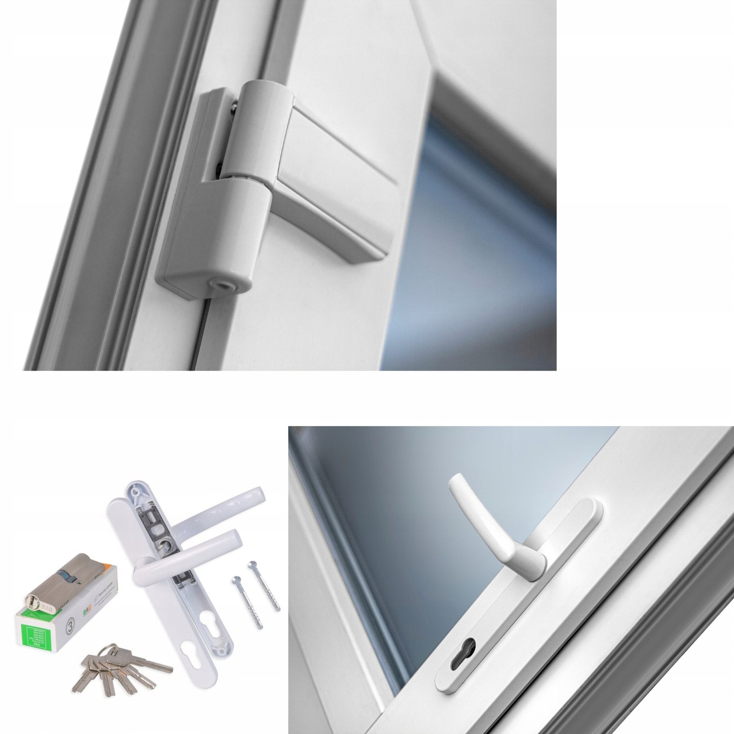 DRZWI SKLEPOWE PCV SZYBA/PANEL ZEWNĘTRZNE 125/210 140/210 160/210 180/210 - obrazek 4