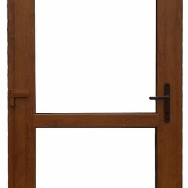 DRZWI SKLEPOWE PCV SZYBA/SZYBA ZEWNĘTRZNE 100/200 90/200 ZŁOTY DĄB