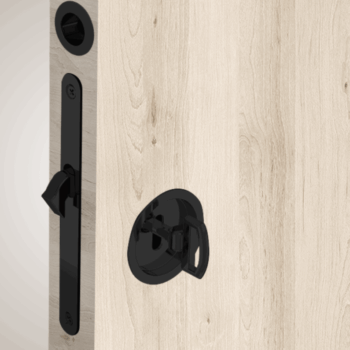 Zamek hakowy na klucz czarny 2