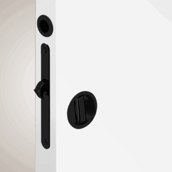 Zamek hakowy wc czarny ok1