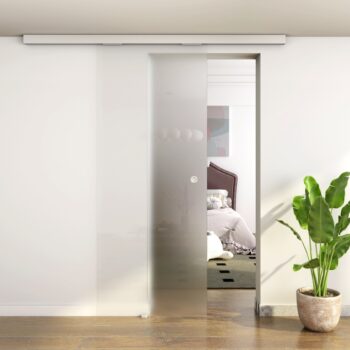 Drzwi-wewnetrzne-przesuwne-szklane-z-prowadnica-90-komplet-1S-95-Stan-opakowania-oryginalne