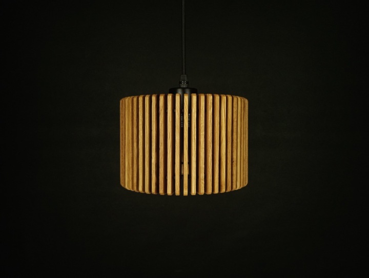 Nowoczesna Lampa wisząca dębowa lamelowa LO1X20 - loft naturalna HANDMADE - obrazek 6